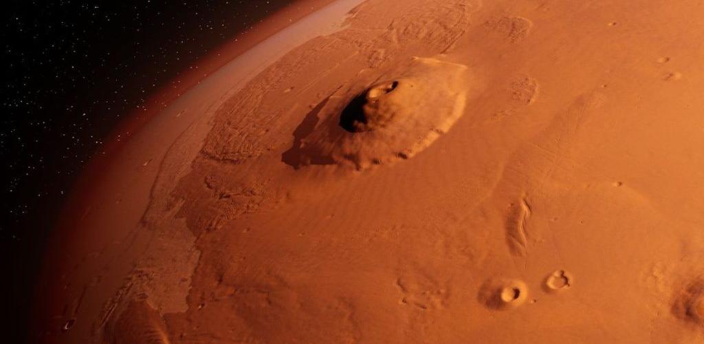 Volcano mars discovered